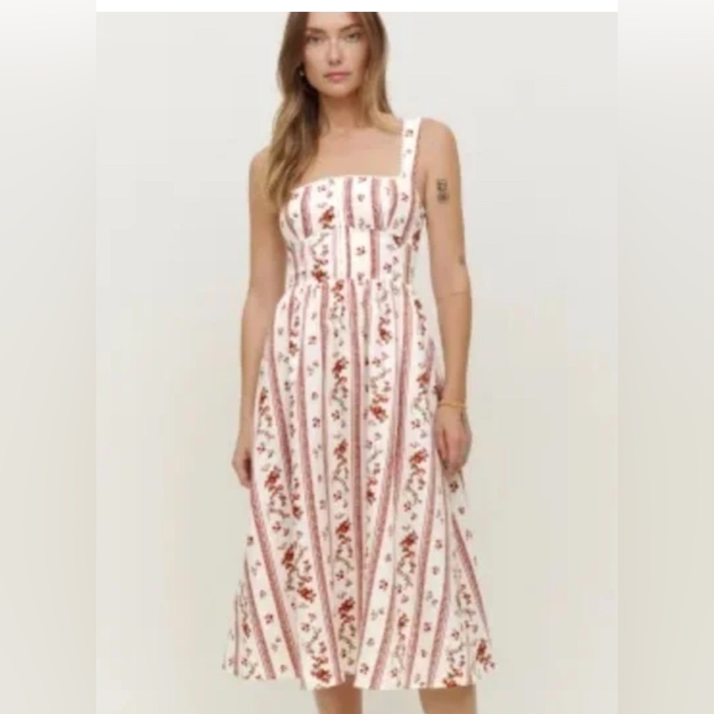 iSO reformation Vienna print dress